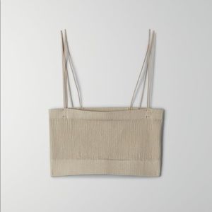 Aritzia Sunday Best Sadie Seamless Ribbed Crop Tank Top